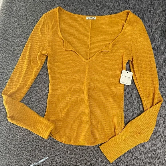 **SOLD - Free People Long Sleeve Layering Top - Picture 1 of 11